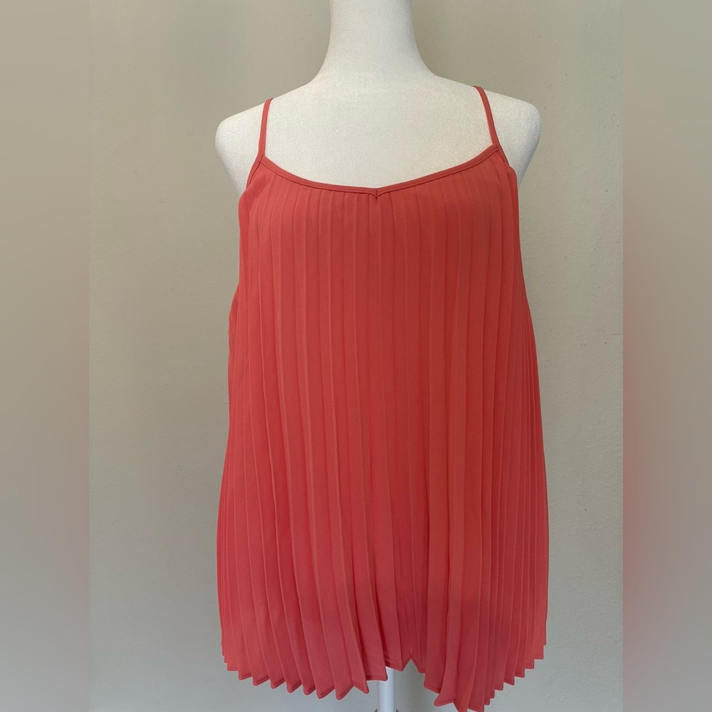 Nine West Pleated Spaghetti Strap Tank Top